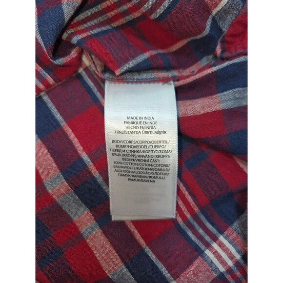 Polo Ralph Lauren Half-Button-Down Madras Shirt Large NWT - Picture 7 of 8